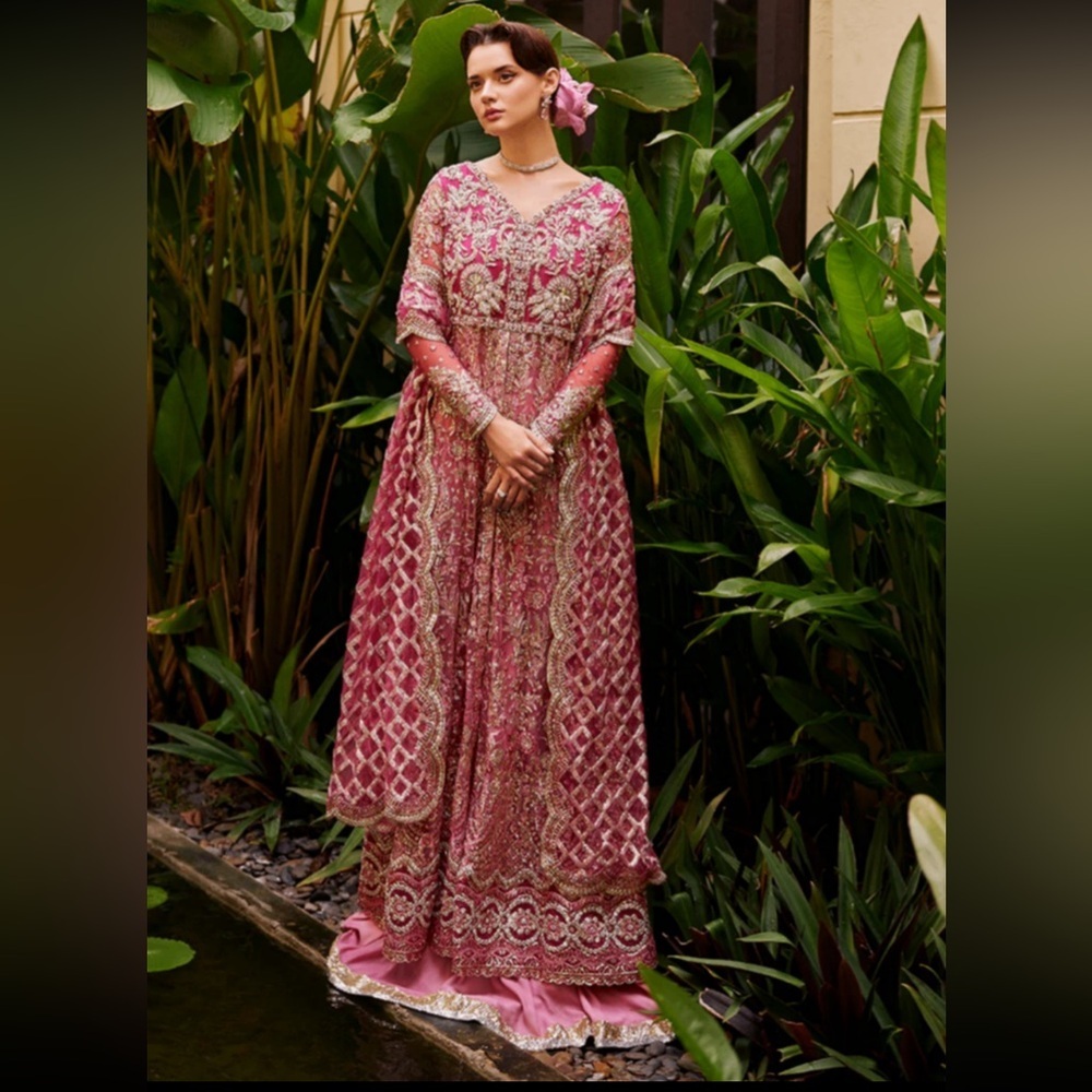 MUSHQ LUSTER PAKISTANI AUTHENTIC LUXURY DESIGNER COUTURE WEDDING DRESS INDIAN